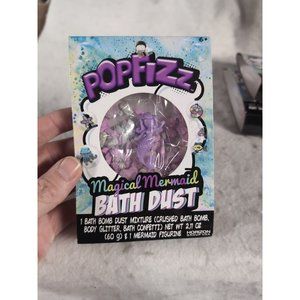 Popfizz Magical Mermaid Bath Bomb Dust Figure Children Water Tub Fun X4 4 Boxes